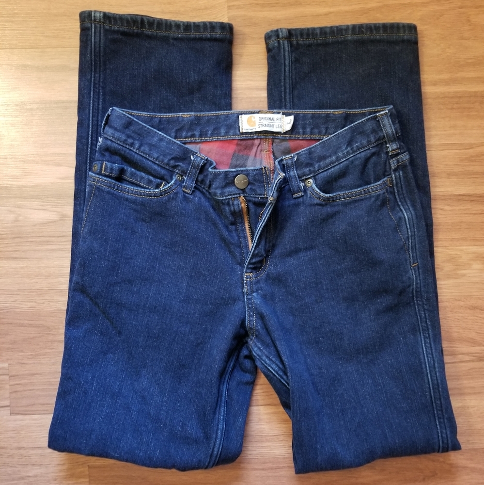 Carhart Flannel Lined Jean's Size 2S